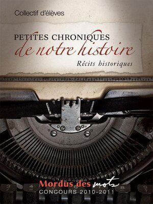 cover image of Petites chroniques de notre histoire